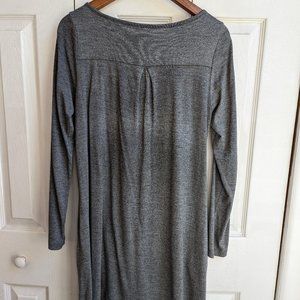 Small LONG wool& Rowena Dress - Charcoal Heather (Grey)